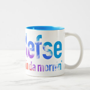 I Liebe-DA-Geruch von Lefse in der DA-Morgen-Tasse Zweifarbige Tasse