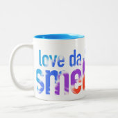 I Liebe-DA-Geruch von Lefse in der DA-Morgen-Tasse Zweifarbige Tasse (Links)