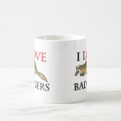 I Liebe-Dachse Kaffeetasse (Mittel)