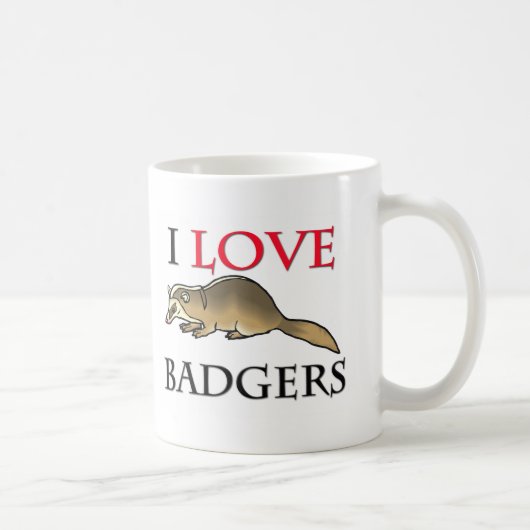 I Liebe-Dachse Kaffeetasse (Rechts)