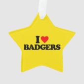 I LIEBE-DACHSE ORNAMENT (Rückseite)