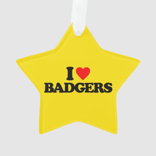 I LIEBE-DACHSE ORNAMENT (Rückseite)