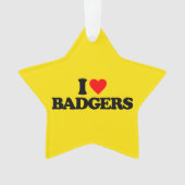 I LIEBE-DACHSE ORNAMENT (Vorderseite)