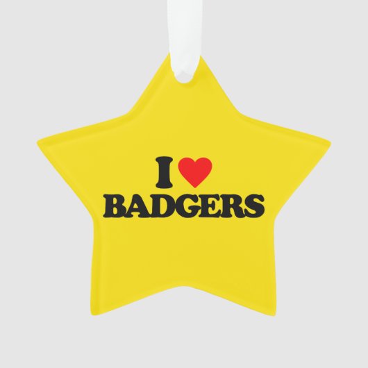 I LIEBE-DACHSE ORNAMENT (Vorderseite)