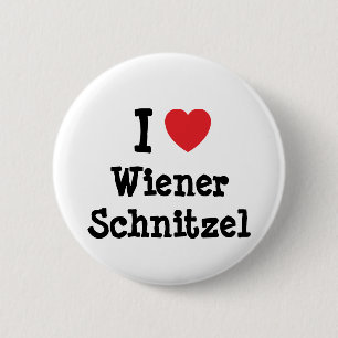 I Liebe Dackel Schnitzel T - Shirt Button