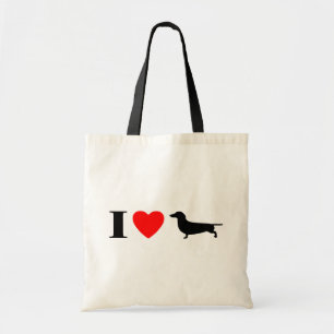 I Liebe-Dackel-Tasche Tragetasche