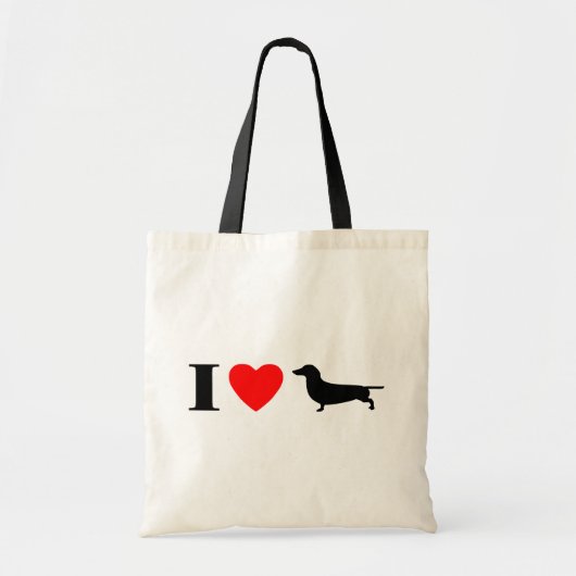 I Liebe-Dackel-Tasche Tragetasche (Vorne)