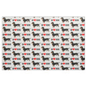I Liebe-Dackeln - Dackel-Muster Stoff (Fat Quarter (45,7 x 55,9 cm))