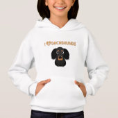 I LIEBE-DACKELN HOODIE (Vorderseite)
