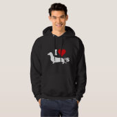 I LIEBE DACKELN HOODIE (Vorne ganz)