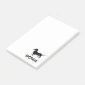 I Liebe-Dackeln - niedliches Schwarzes und Post-it Klebezettel (angewinkelt)