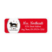 I Liebe Dackeln (schwarz und braun) Niedlicher Hun (Vorne)