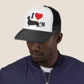 I LIEBE DACKELN TRUCKERKAPPE (Beispiel)