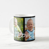 I Liebe Daddy 3 Foto Collage Kaffeetasse (Vorderseite Links)