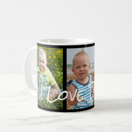 I Liebe Daddy 3 Foto Collage Kaffeetasse