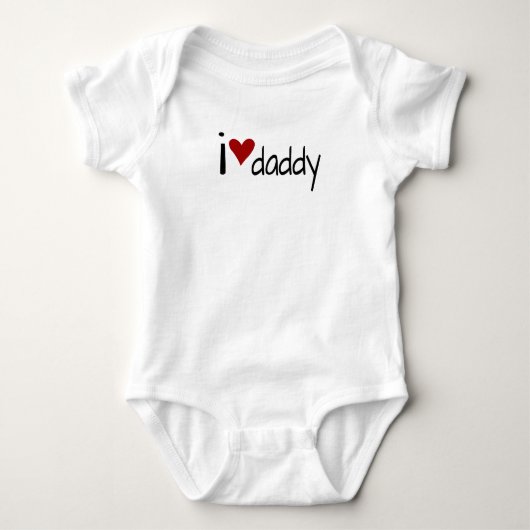 I Liebe Daddy Baby Strampler (Vorderseite)
