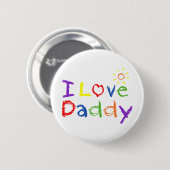I Liebe Daddy Button (Vorne & Hinten)