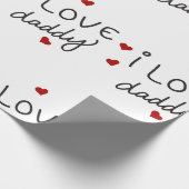 I Liebe Daddy Geschenkpapier (Ecke)