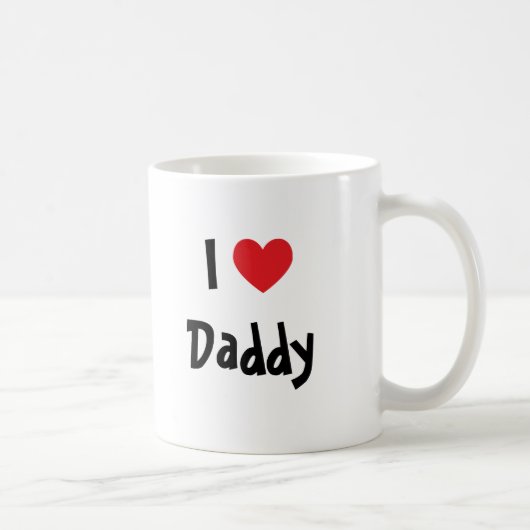 I Liebe Daddy Kaffeetasse (Rechts)