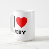 I LIEBE DADDY KAFFEETASSE (Vorderseite Links)