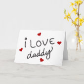 I Liebe Daddy Karte (Gelbe Blume)