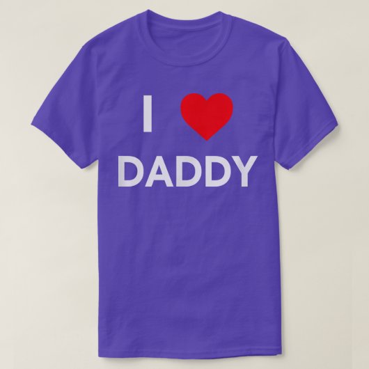 I Liebe Daddy T Shirt (Design vorne)