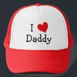 I Liebe Daddy Truckerkappe<br><div class="desc">"I Liebe My Vater" Herz entwirft rechtzeitig zum Vatertag (oder zu jeder Jahreszeit!).</div>