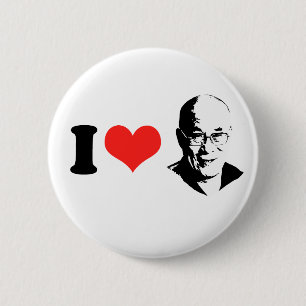 I Liebe Dalai Lama Button