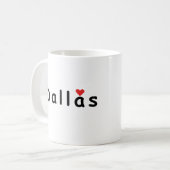 I Liebe Dallas Kaffeetasse (Vorderseite Links)