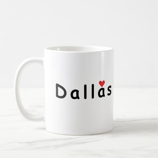I Liebe Dallas Kaffeetasse (Links)
