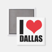I Liebe Dallas Magnet (Vorderseite/Rückseite)