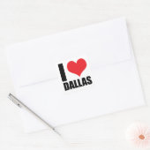 I Liebe Dallas Quadratischer Aufkleber (Umschlag)