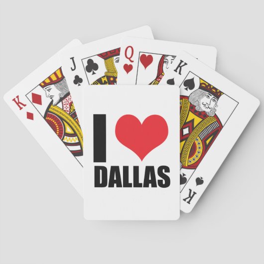 I Liebe Dallas Spielkarten (Rückseite)
