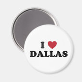 I Liebe Dallas Texas Magnet (Vorderseite/Rückseite)