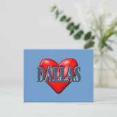 I Liebe Dallas Texas Postkarte (Stehend Vorderseite)