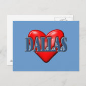 I Liebe Dallas Texas Postkarte (Vorne/Hinten)
