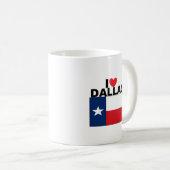 I Liebe Dallas, TX Kaffeetasse (VorderseiteRechts)