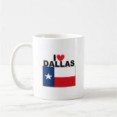 I Liebe Dallas, TX Kaffeetasse (Links)