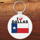 I Liebe Dallas, TX Schlüsselanhänger (Vorderseite)