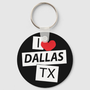 I Liebe Dallas TX Schlüsselanhänger
