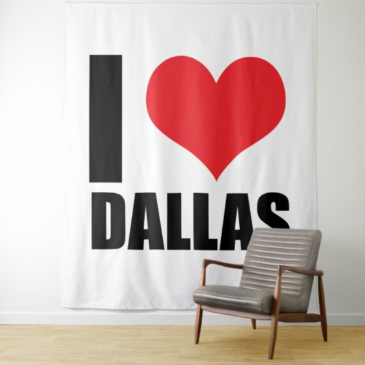 I Liebe Dallas Wandteppich (Beispiel)