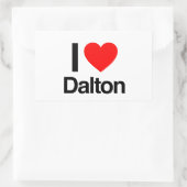 i Liebe Dalton Rechteckiger Aufkleber (Tasche)