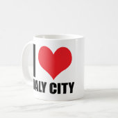 I Liebe Daly City Kaffeetasse (Vorderseite Links)