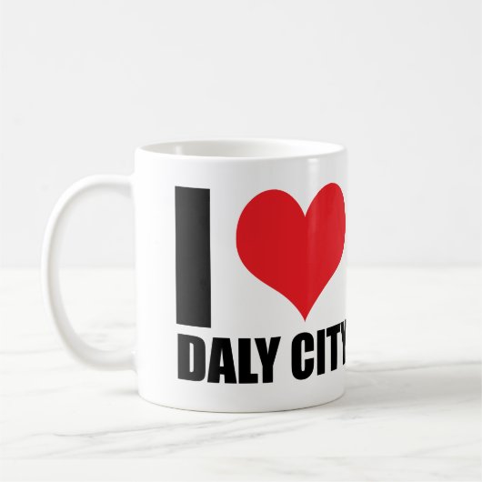 I Liebe Daly City Kaffeetasse (Links)