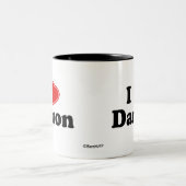 I Liebe Damon Zweifarbige Tasse (Mittel)