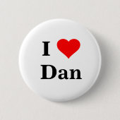 I Liebe Dan Button (Vorderseite)