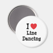 I Liebe Dance heart custom personalisiert Magnet (Vorderseite/Rückseite)
