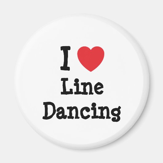 I Liebe Dance heart custom personalisiert Magnet (Vorne)
