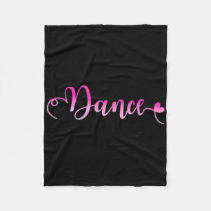 I Liebe Dance - Tanzen Ballerina Girl Fleecedecke