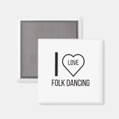 I LIEBE DANCING MAGNET (Vorderseite/Rückseite)